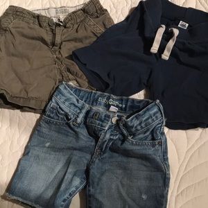 3T shorts lot gap, old navy, the children’s place